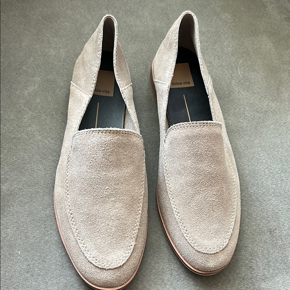 Dolce Vita Tan Suede Slip-On Loafers